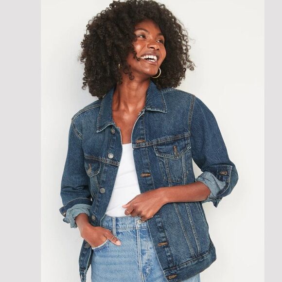 NWT! Gender-Neutral Jean Jacket - Size Large - Picture 1 of 4